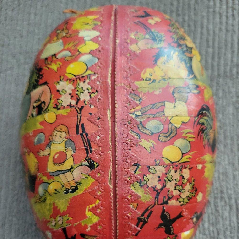 Antique German Paper Mache Easter Egg